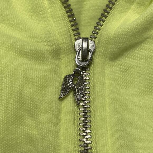 Victoria's Secret Hoodie Womens Medium Sequin Angel Wing Full Zip Jacket - Picture 8 of 16